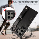 Samsung Galaxy S24 Ultra      Hand Strap PU Card Case    Black