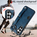 Samsung Galaxy A05s      Hand Strap PU Card Case    Navy