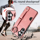 Samsung Galaxy A05s      Hand Strap PU Card Case    Pink