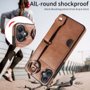 Samsung Galaxy A05      Hand Strap PU Card Case    Brown