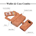 Samsung Galaxy S8      Deluxe Zipper Case    Brown