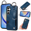 Samsung Galaxy A35 5G      Hand Strap PU Card Case    Navy