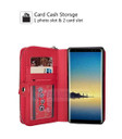 Samsung Galaxy Note 8      Zipper Wallet Case    Red