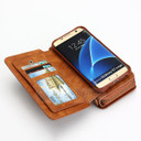 Samsung Galaxy S7 Edge      Deluxe Zipper Case    Brown
