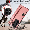 Samsung Galaxy S23 Ultra      Hand Strap PU Card Case    Pink