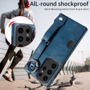 Samsung Galaxy S23 Ultra      Hand Strap PU Card Case    Navy