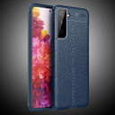 Samsung Galaxy S21 Plus      Leather Texture Case    Navy