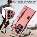 Samsung Galaxy S22 Ultra      Hand Strap PU Card Case    Pink