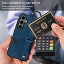 Samsung Galaxy S24      Hand Strap PU Card Case    Navy