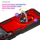 Galaxy Z Flip4 5G      Military Armour Ring Case    [Red]