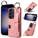 Samsung Galaxy S23      Hand Strap PU Card Case    Pink