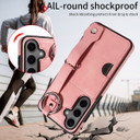 Samsung Galaxy S24+      Hand Strap PU Card Case    Pink