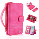 Samsung Galaxy S6 Edge      Deluxe Zipper Case    Rose