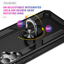 Samsung Galaxy A05      Military Armour Ring Case    Black