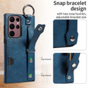 Samsung Galaxy S22 Ultra      Hand Strap PU Card Case    Navy