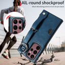 Samsung Galaxy S22 Ultra      Hand Strap PU Card Case    Navy