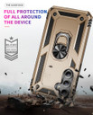 Samsung Galaxy S23 FE      Military Armour Ring Case    Gold