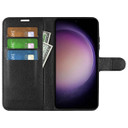 Galaxy S23 Fe      Pu Wallet Case    [Black]