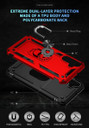 Samsung Galaxy A24 4G      Military Armour Ring Case    Red