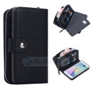 Samsung Galaxy S6 Edge      Zipper Wallet Case    Black