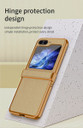 Samsung Galaxy Z Flip5 5G      Electroplasting PU Case    Gold