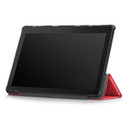 Lenovo Tab E10 TB-X104F Tri-Fold PU Case Red