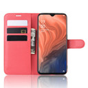 Oppo Reno Z      Pu Wallet Case    [Red]