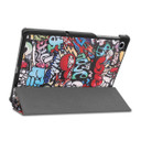 Lenovo Tab M10 FHD Plus TB-X606F Designer Tri-Fold Case Graffiti