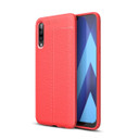 Samsung Galaxy A50      Leather Texture Case    Red