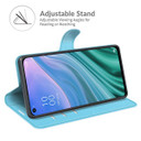 Oppo A54 5G      Pu Wallet Case    [Lightblue]