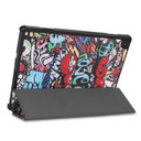 Lenovo Tab M10 FHD Rel TB-X605LC Designer Tri-Fold Case Graffiti