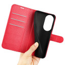 Oppo Reno 10 Pro 5G      Pu Wallet Case    [Red]