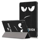 Lenovo Tab E10 TB-X104F Designer Tri-Fold Case DonotTouch