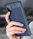 Samsung Galaxy M51      Leather Texture Case    Black