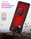 Samsung Galaxy Z Flip3 5G      Military Armour Case    Red
