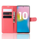 Galaxy Note 10 Plus      Pu Wallet Case    [Red]