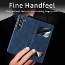 Samsung Galaxy Z Fold5 5G      PU Leather Case    Navy