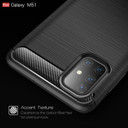 Samsung Galaxy M51      Carbon Fibre Case    Red