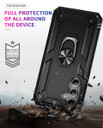 Samsung Galaxy S23 FE      Military Armour Ring Case    Black