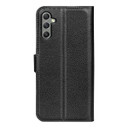 Galaxy A24 4G      Pu Wallet Case    [Black]