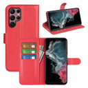 Galaxy S23 Ultra      Pu Wallet Case    [Red]