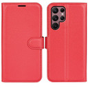 Galaxy S23 Ultra      Pu Wallet Case    [Red]
