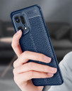 OPPO Find X5 Pro Leather Texture Case Navy