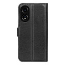 Oppo A78 4G      Pu Wallet Case    [Black]
