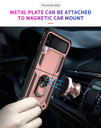 Samsung Galaxy Z Flip3 5G      Military Armour Case    RoseGold