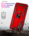 Samsung Galaxy A34 5G      Military Armour Ring Case    Red