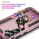Samsung Galaxy S23 FE      Military Armour Ring Case    RoseGold