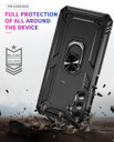 Samsung Galaxy A24 4G      Military Armour Ring Case    Black