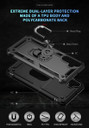 Samsung Galaxy A24 4G      Military Armour Ring Case    Black