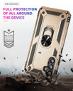 Samsung Galaxy A34 5G      Military Armour Ring Case    Gold